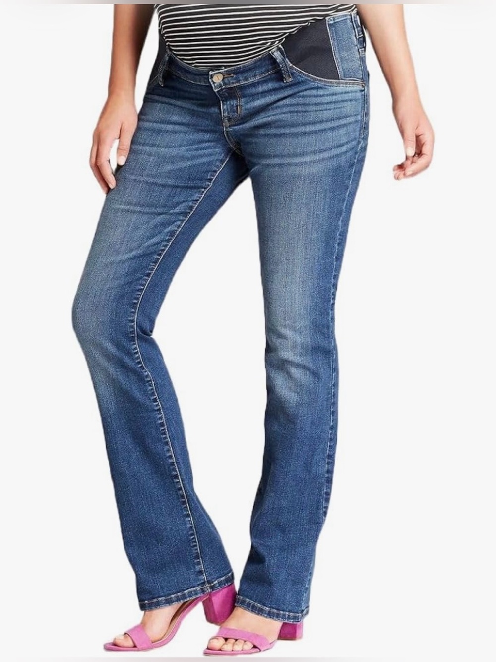 Isabel Maternity by Ingrid & Isabel Size 2  Medium Wash Maternity Bootcut Jeans